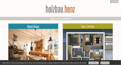 Desktop Screenshot of holzbauhenz.de