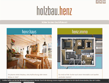 Tablet Screenshot of holzbauhenz.de